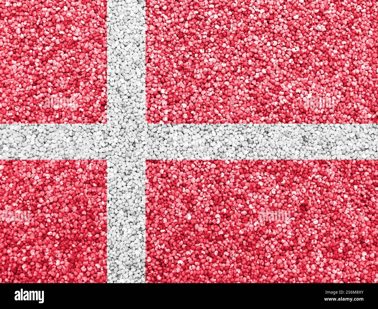 Flag of Denmark on texture Stock Photo - Alamy