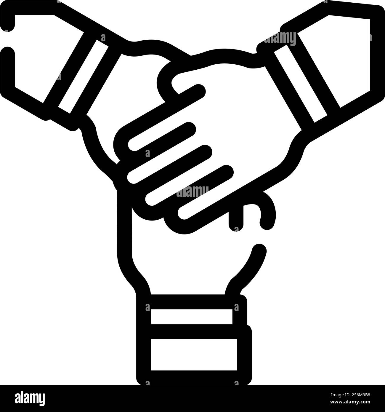 team work line icon vector. team work sign. isolated contour symbol ...