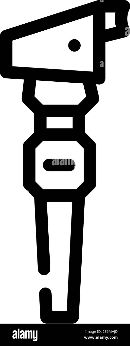 retinoscope ophthalmology line icon vector. retinoscope ophthalmology ...