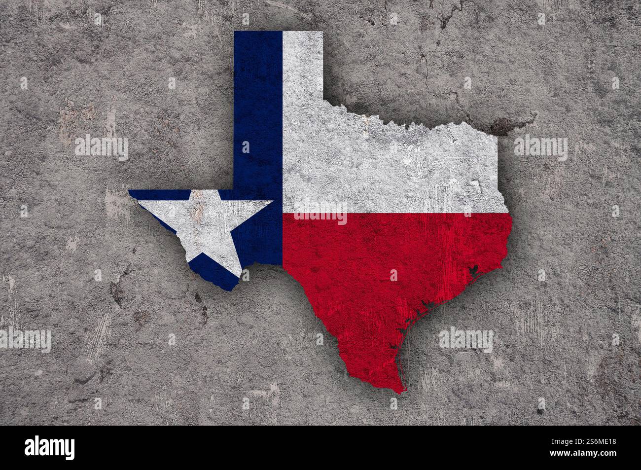 Map of texas on map hi-res stock photography and images - Alamy