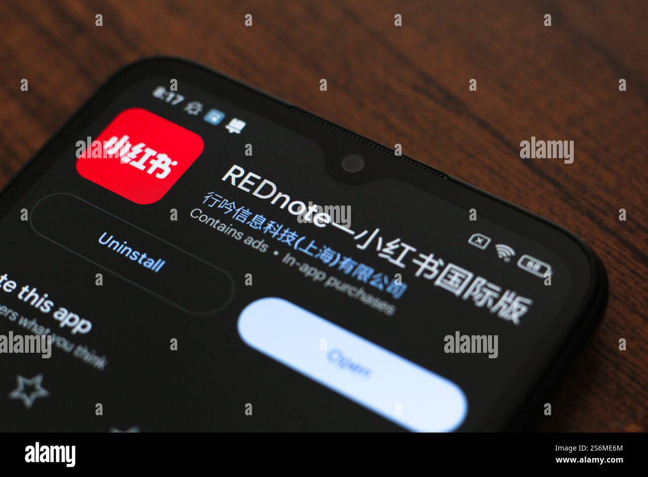 In this photo illustration, the Xiaohongshu (Rednote) logo is seen ...