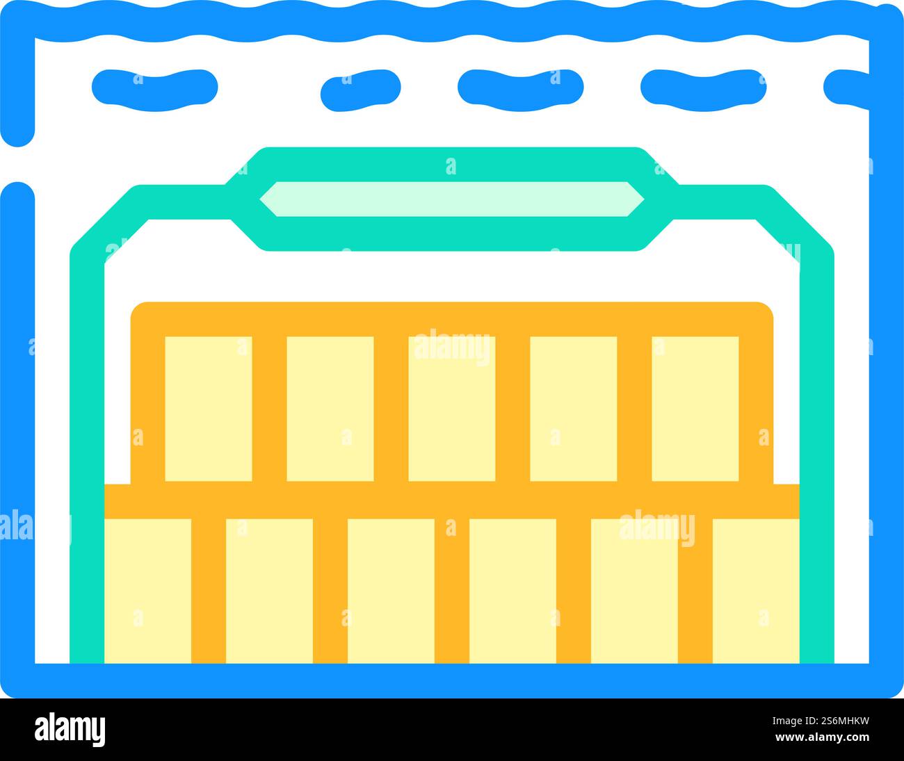 special underwater burial color icon vector. special underwater burial ...