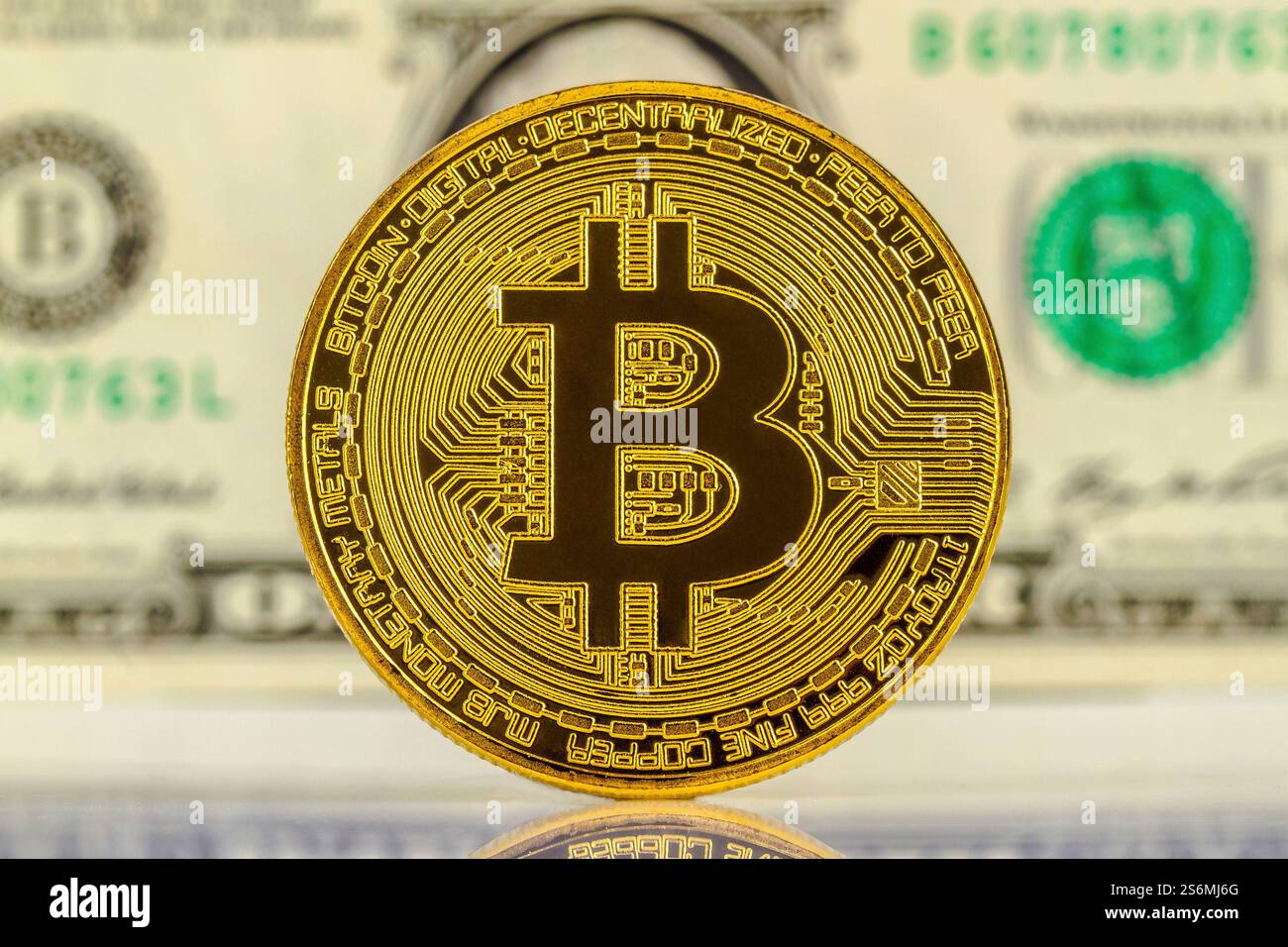 Bitcoin dollar note hi-res stock photography and images - Alamy