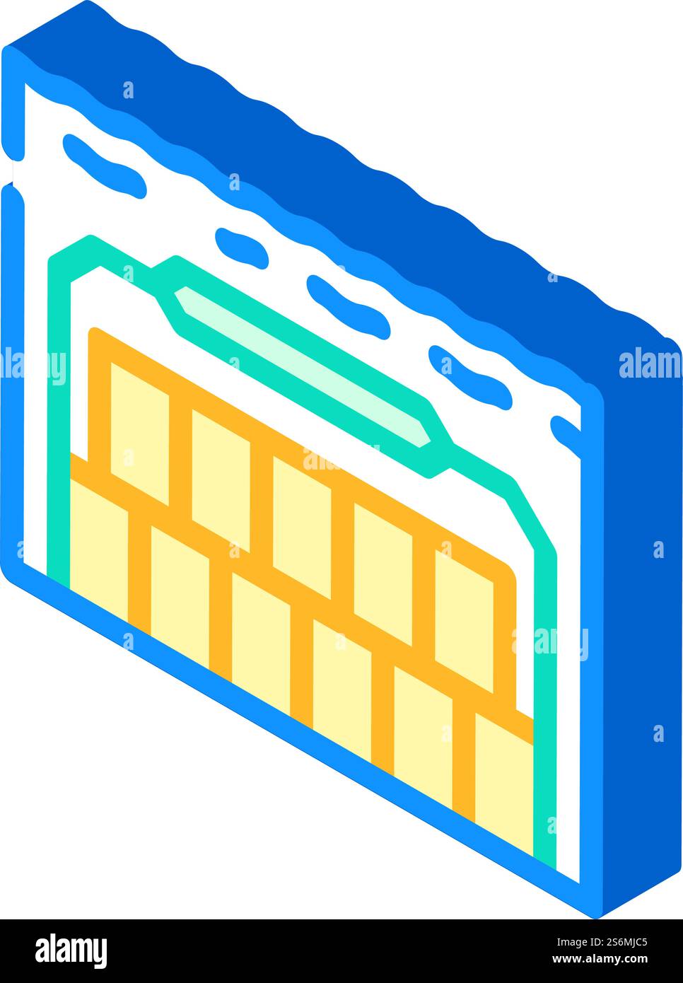 special underwater burial isometric icon vector. special underwater ...