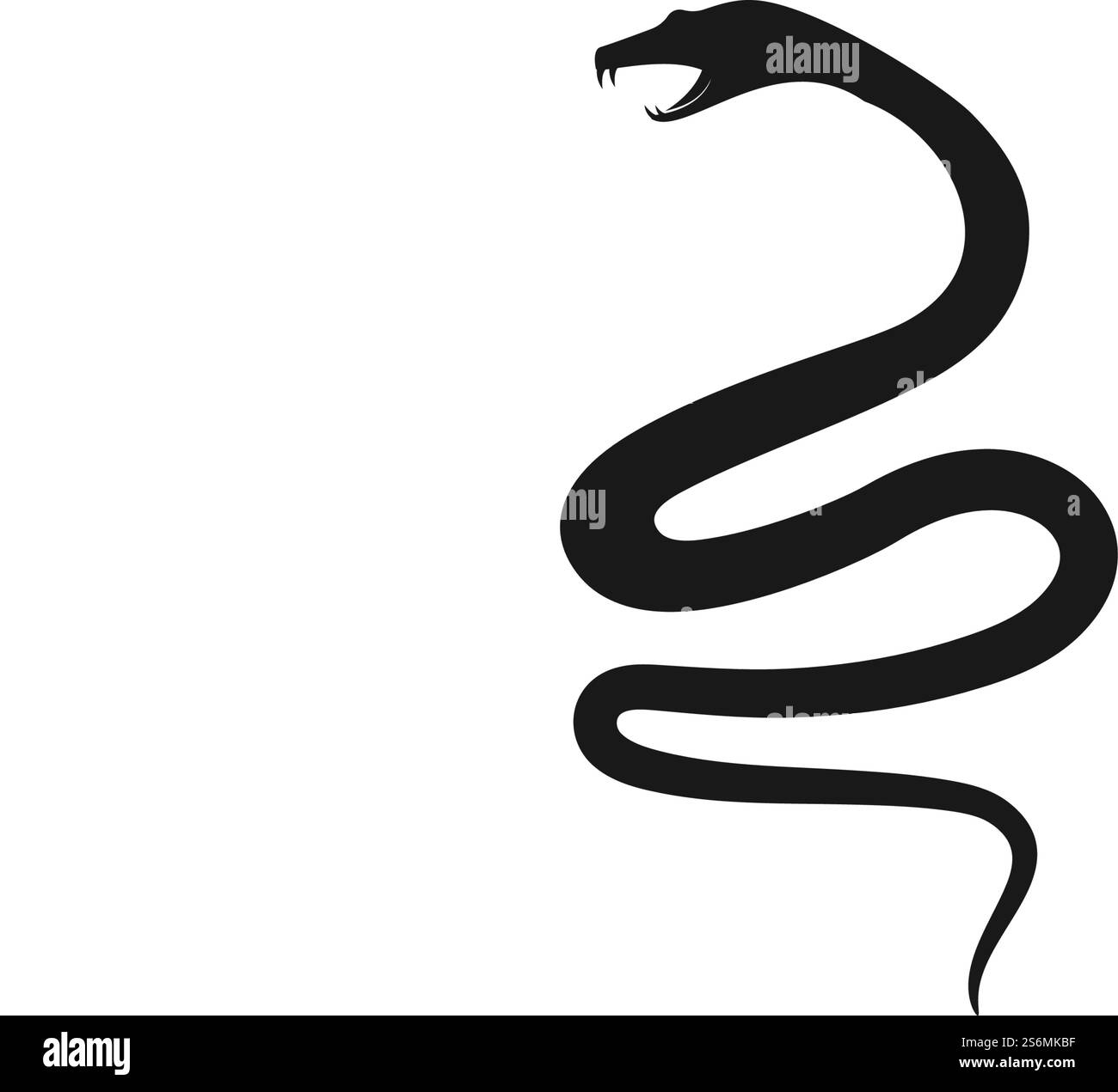 black python logo template. black python monogram... Snake logo vector ilustration template Stock Vector Image & Art - Alamy