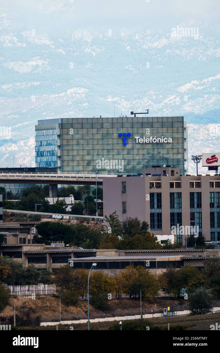 Madrid Spain October 26 2024 Telefonica Telecommunication Company