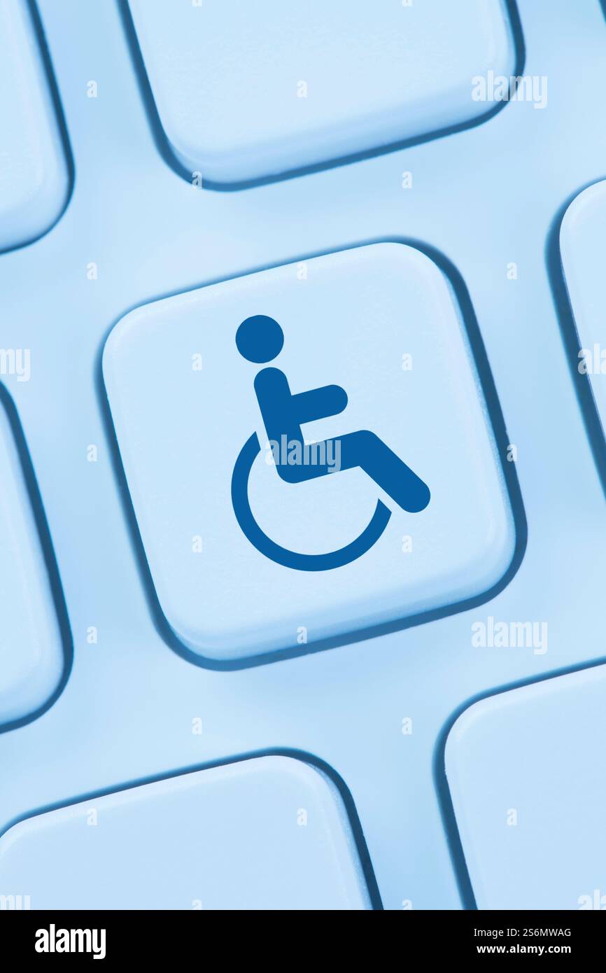Accessible internet computer web design web online keyboard Stock Photo