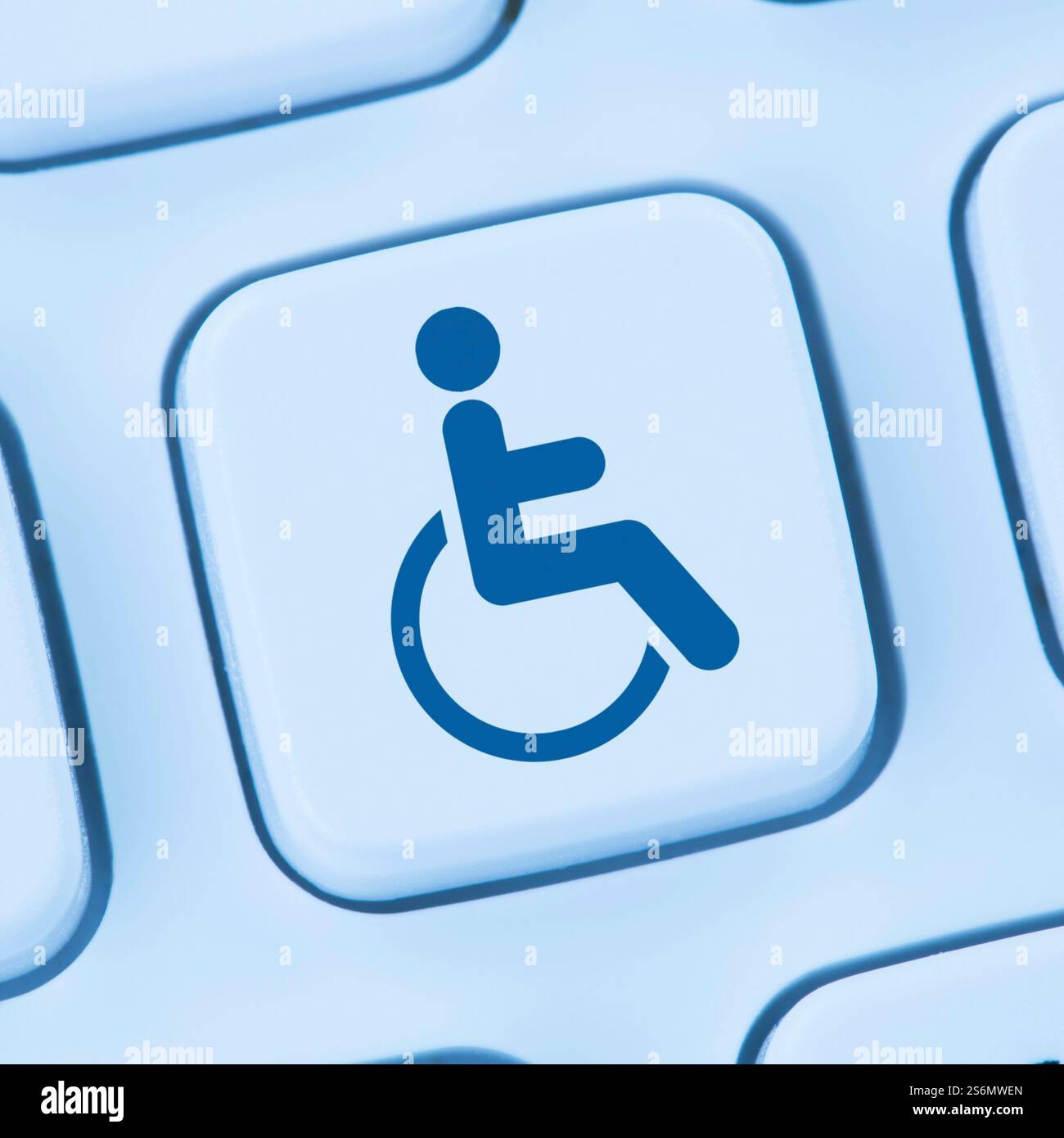 accessible internet computer web design web blue online keyboard Stock Photo