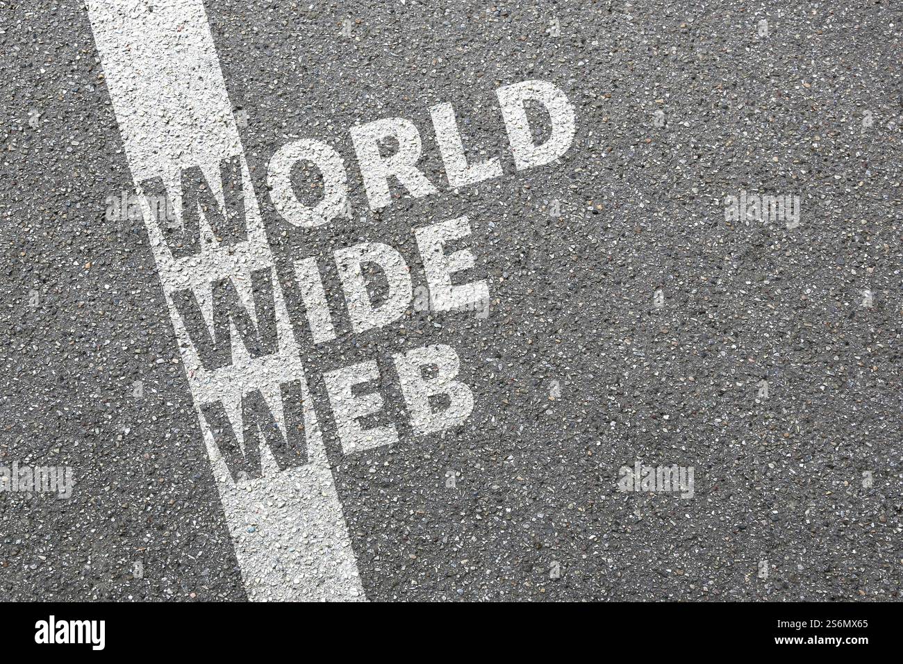 Internet www world wide web online on computer concept website Stock Photo