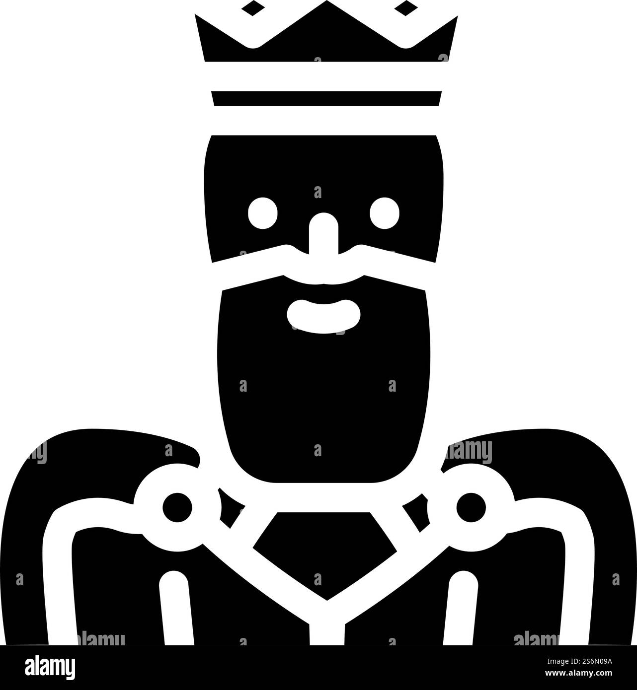 king man glyph icon vector. king man sign. isolated contour symbol ...