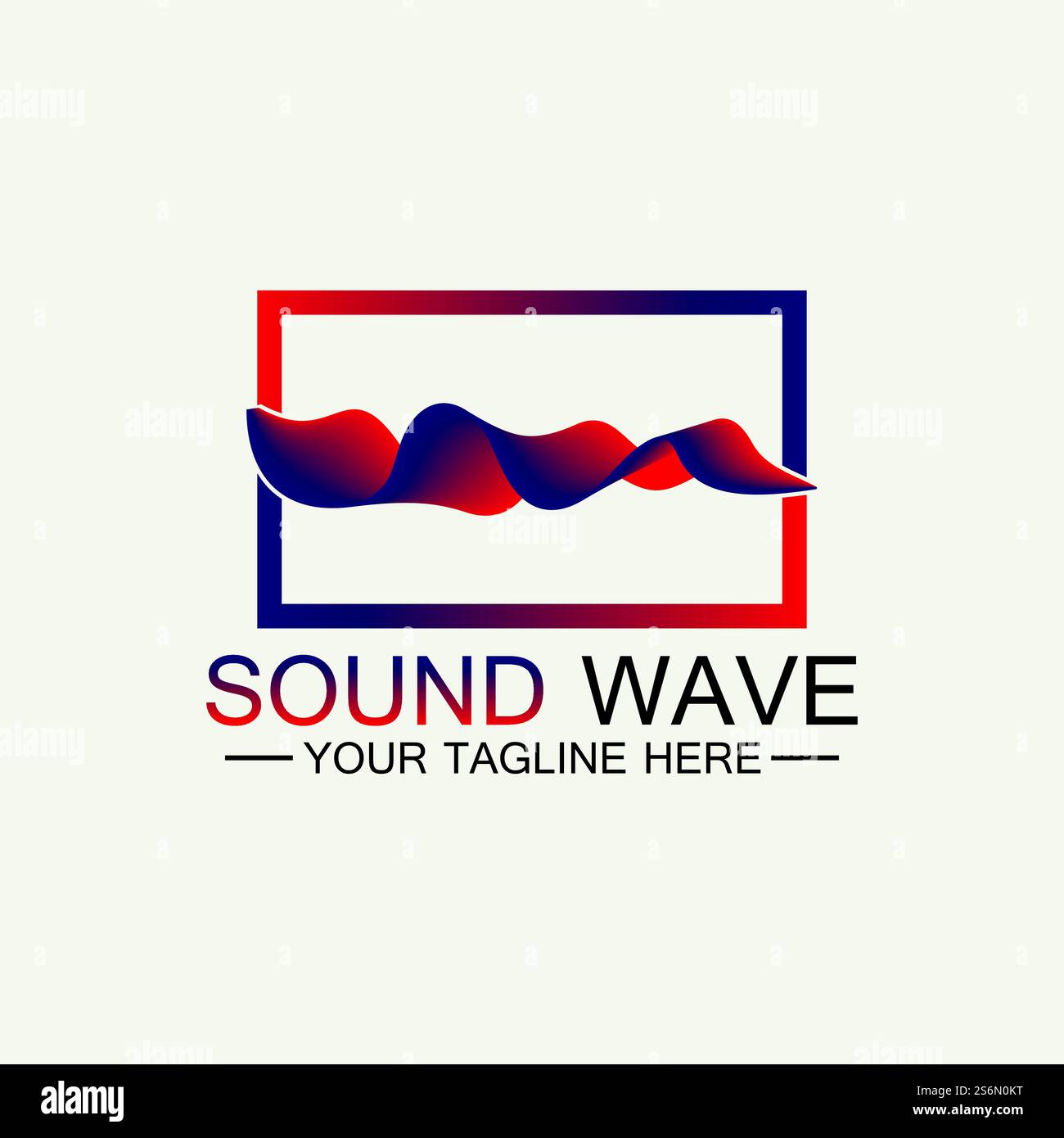 Multicolored abstract fluid sound wave logo Vector illustration design Stock Vector