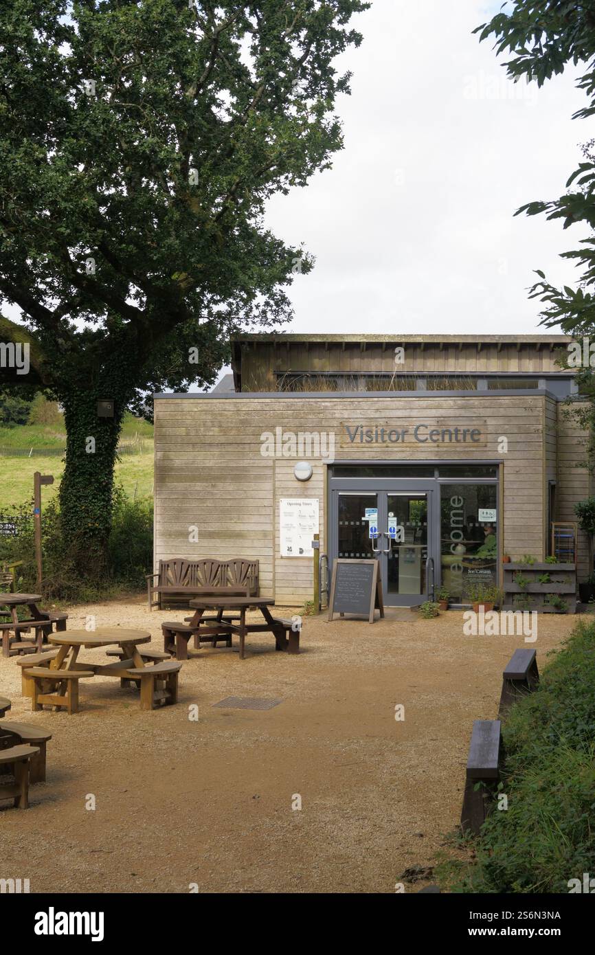 Hardy's Cottage National Trust Visitor's Centre & Under The Greenwood Tree Cafe, Higher Bockhampton, Dorset, England, UK Stock Photo