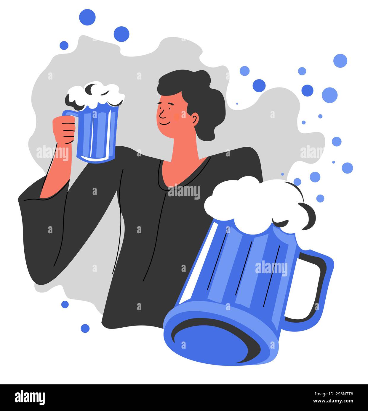 Person out socializing Stock Vector Images - Alamy