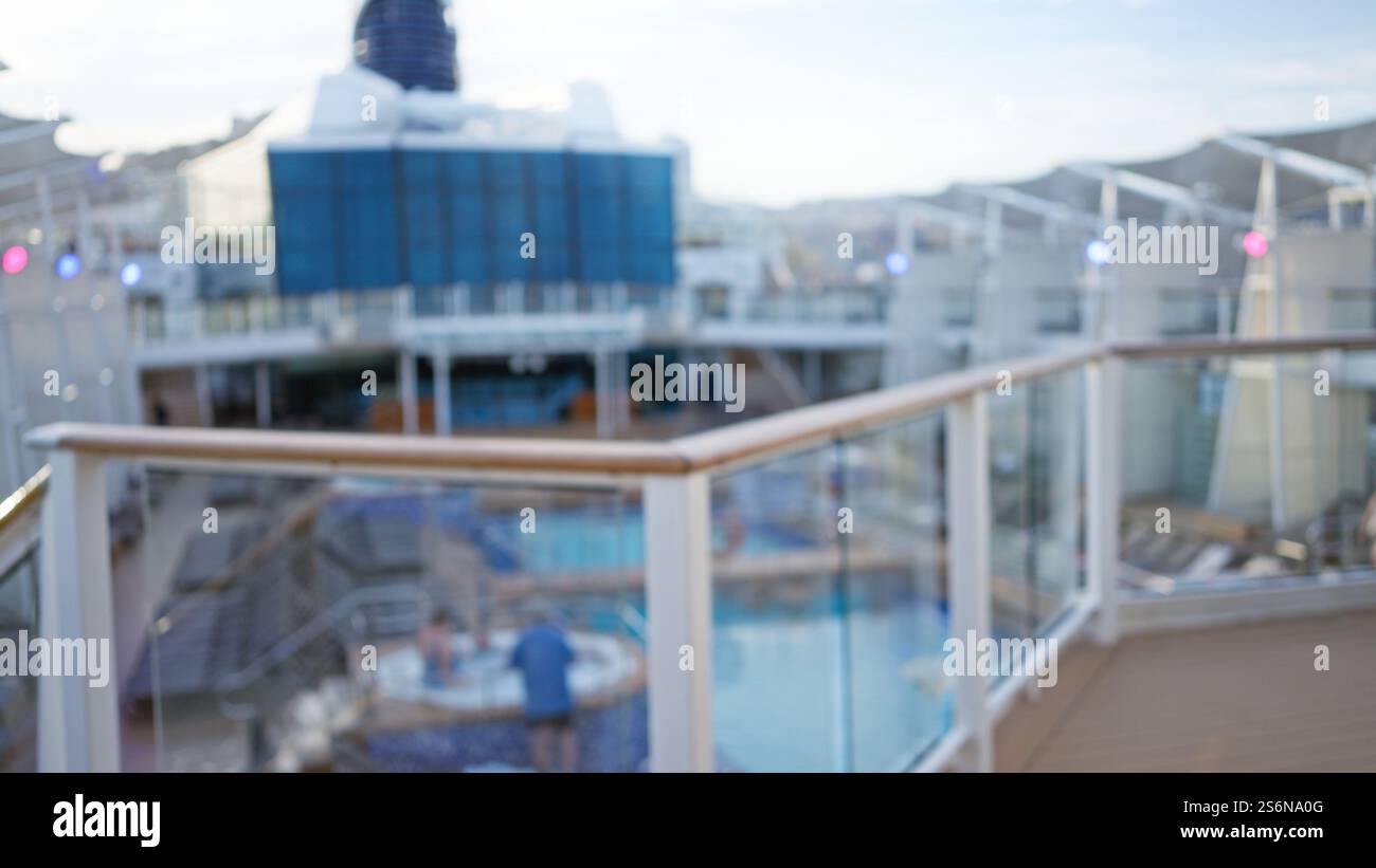 Blurred image cruise ship deck hi-res stock photography and images - Alamy