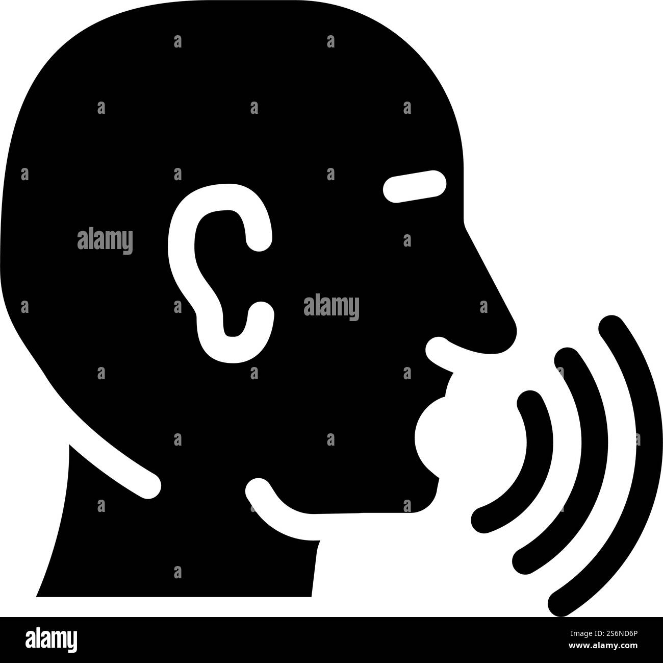 Talking discussing human glyph hi-res stock photography and images - Alamy
