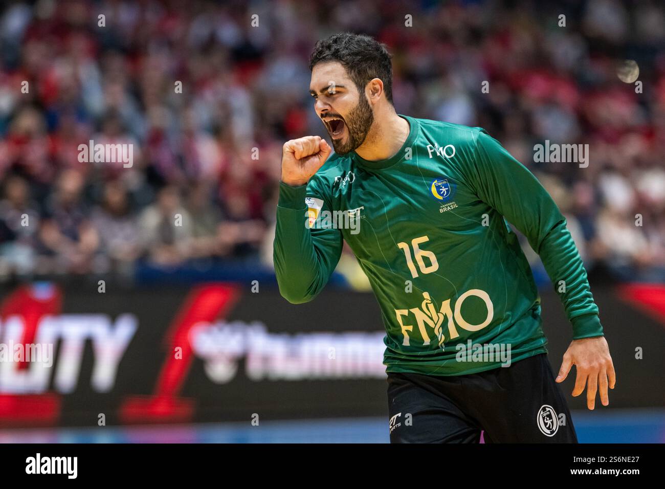 250117 Goalkeeper Rangel da Rosa of Brazil celebrates during the 2025