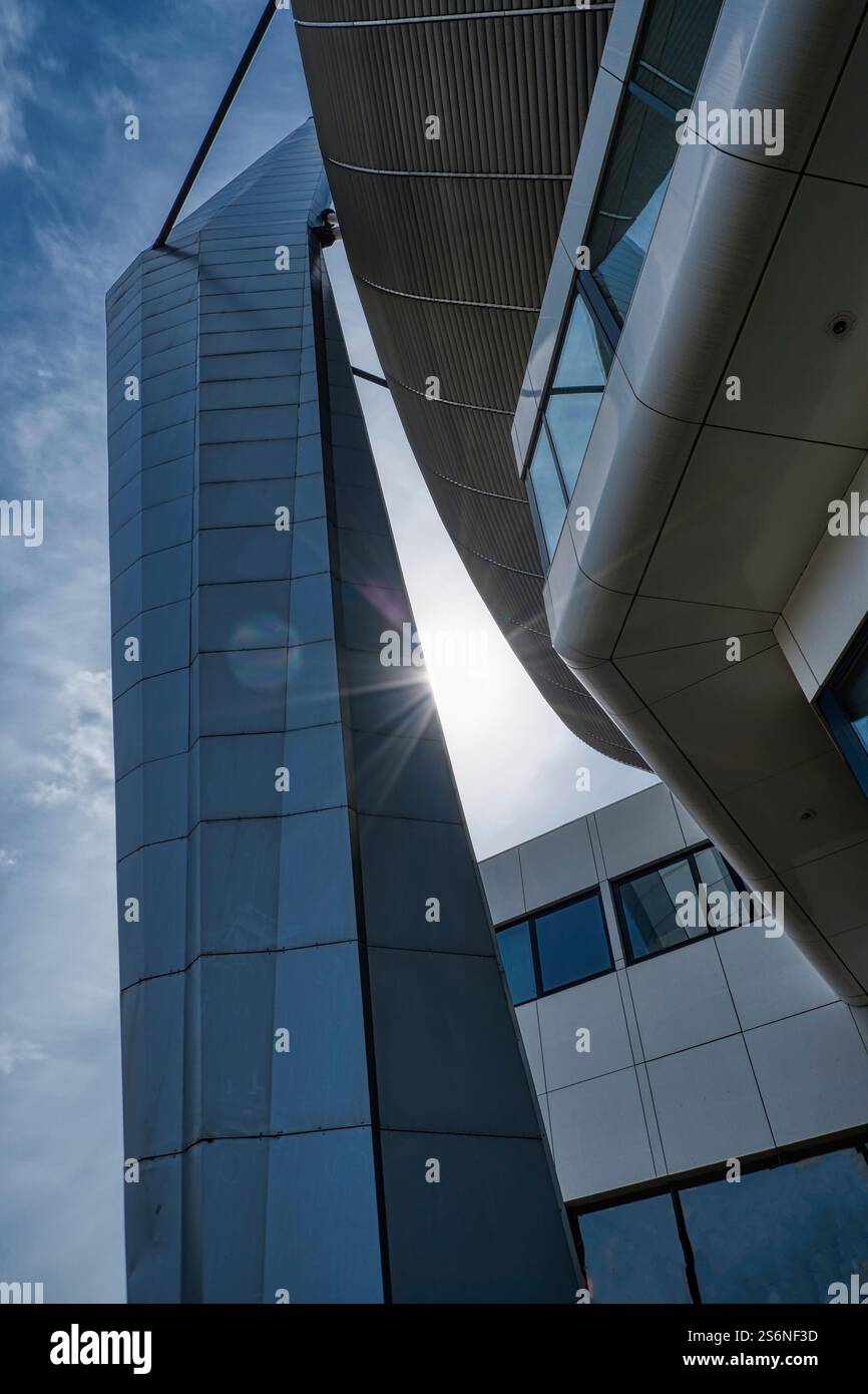 Detail of a soccer stadium in Eindhoven Stock Photo