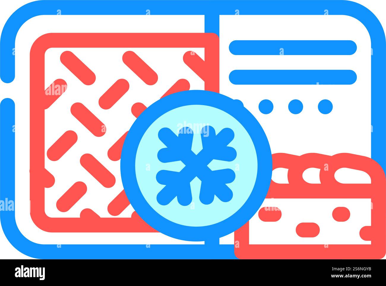 meat pie frozen dish color icon vector. meat pie frozen dish sign ...