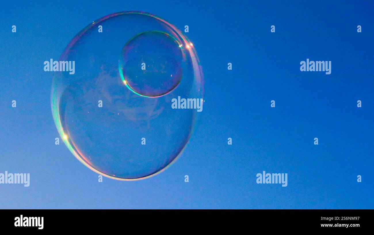 Bubble in bubble Stock Photo