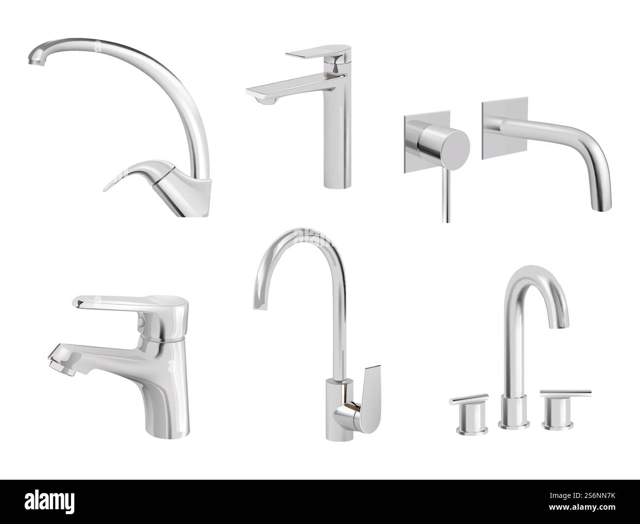 Closeup chrome tools Stock Vector Images - Alamy