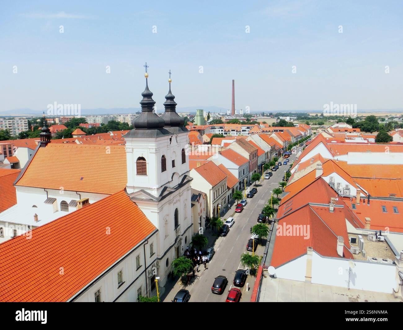 Trnava view from the city tower Stock Photo - Alamy