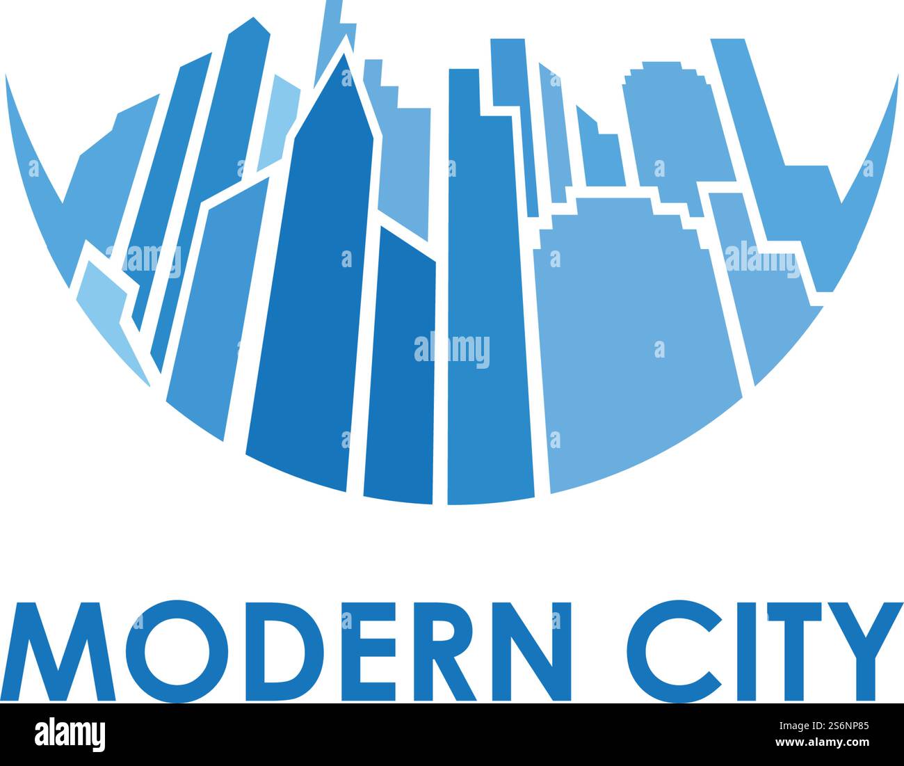 Modern City skyline vector illustration in flat design Stock Vector ...