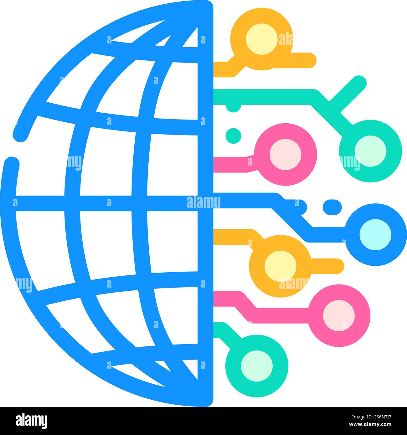 Digitalization of business Stock Vector Images - Alamy
