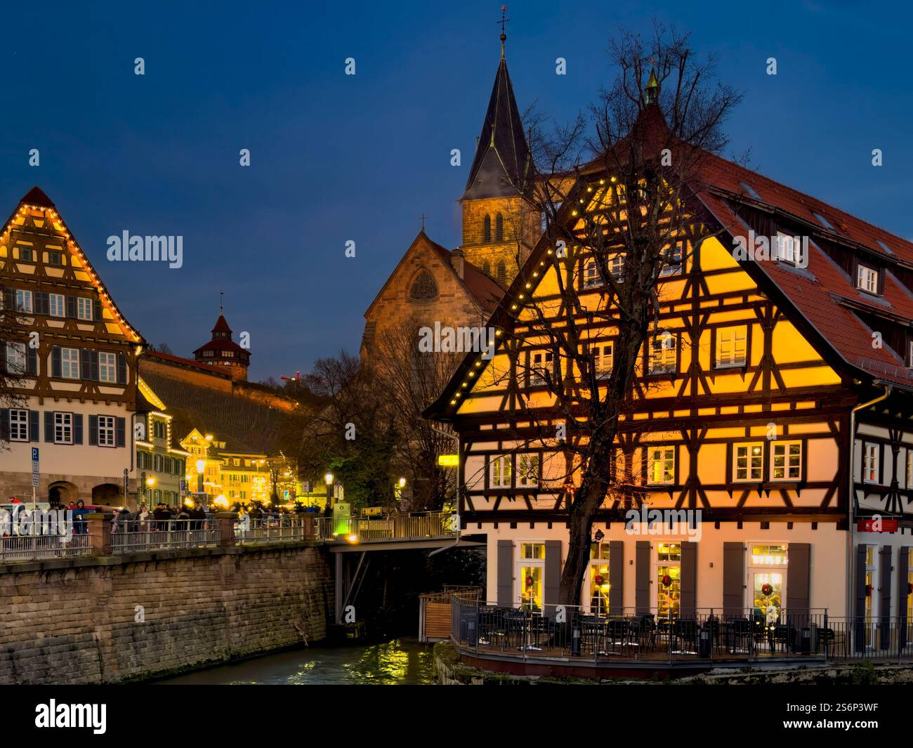 Medieval houses in esslingen am neckar hi-res stock photography and ...