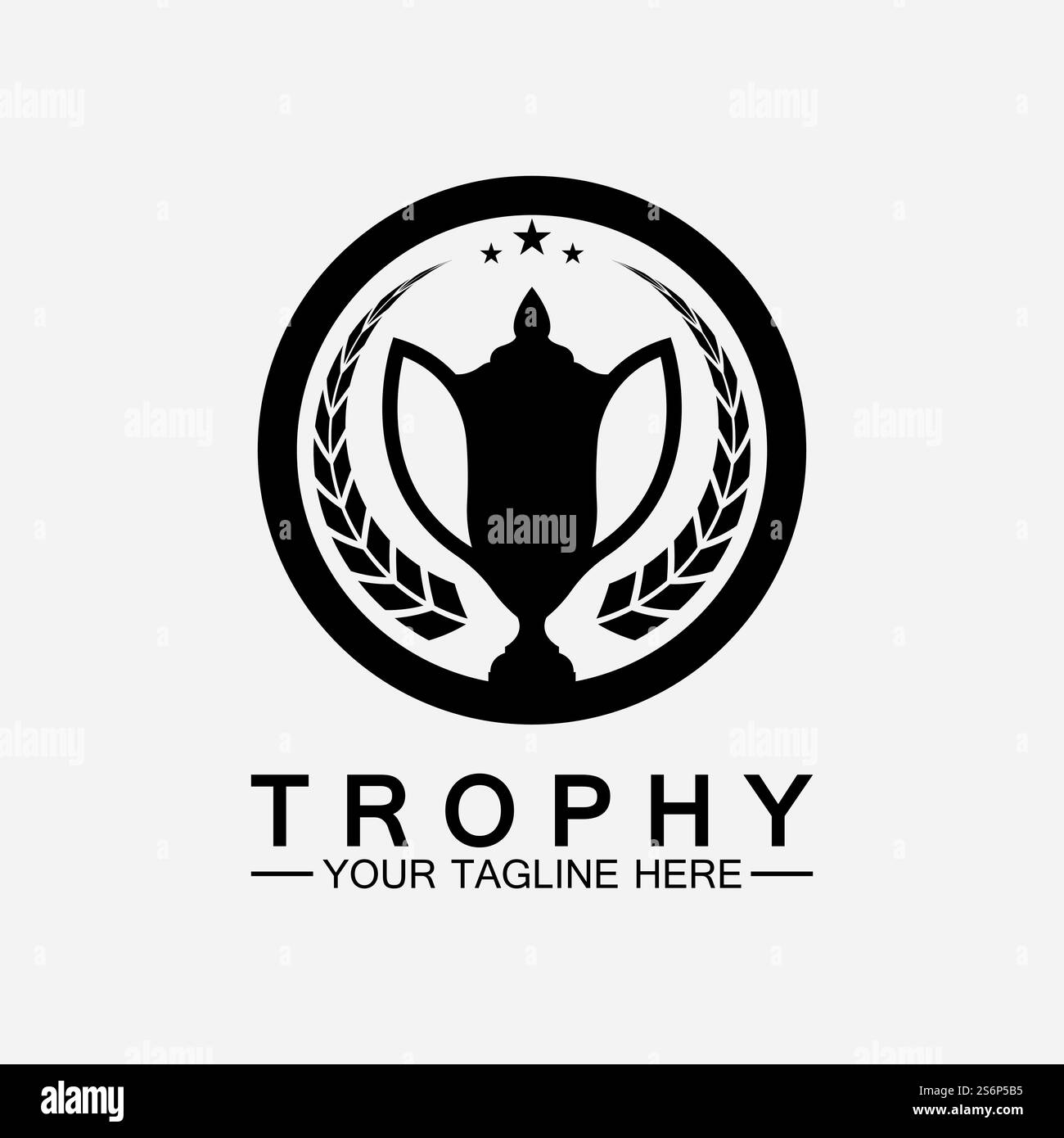 Trophy vector logo icon.champions trophy logo icon for winner award ...