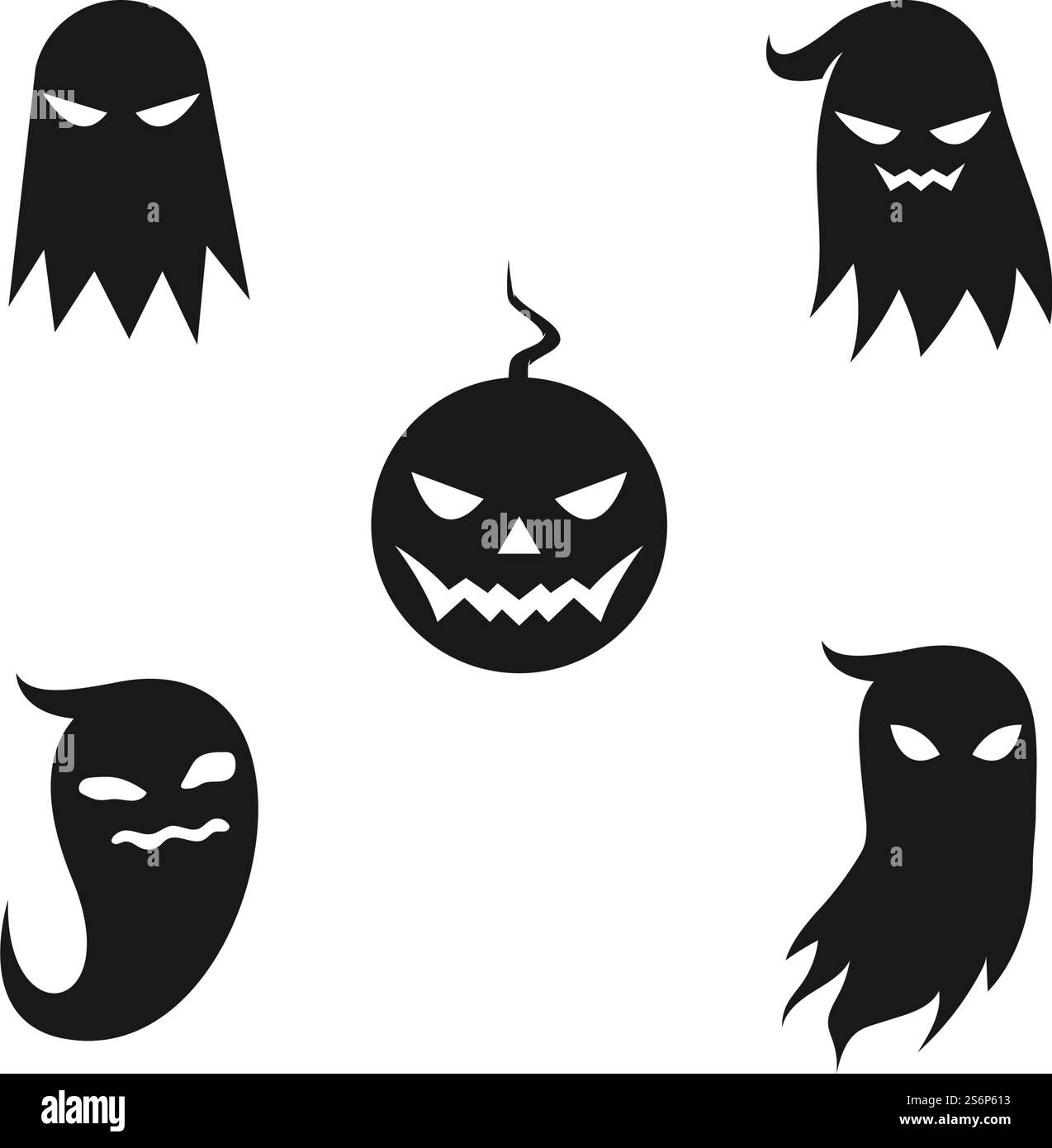 Black Ghost Ilustration Vector Template Stock Vector Image Art Alamy Black ghost ilustration vector template stock vector image art alamy