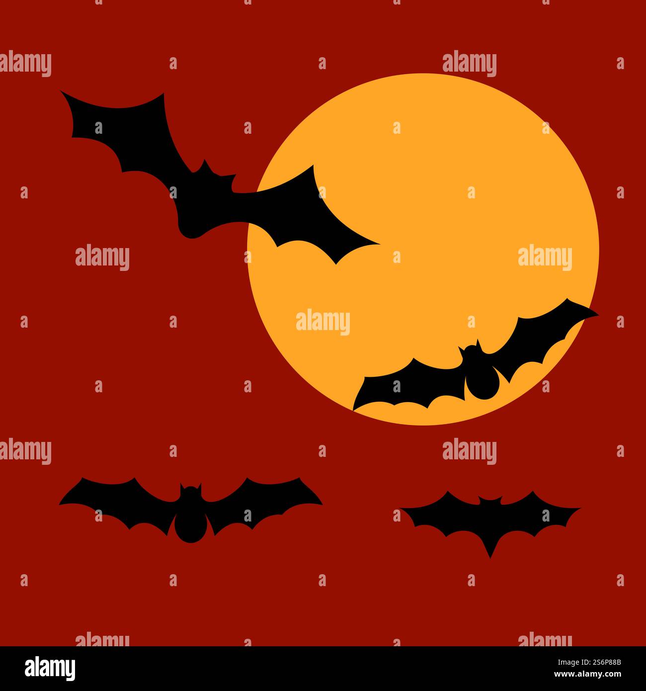 Bat ilustration logo vector template Stock Vector