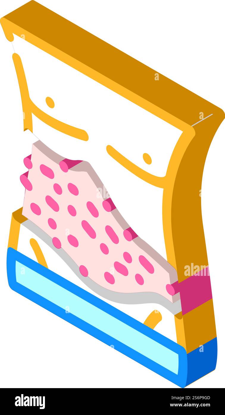 shingles skin disease isometric icon vector. shingles skin disease sign ...