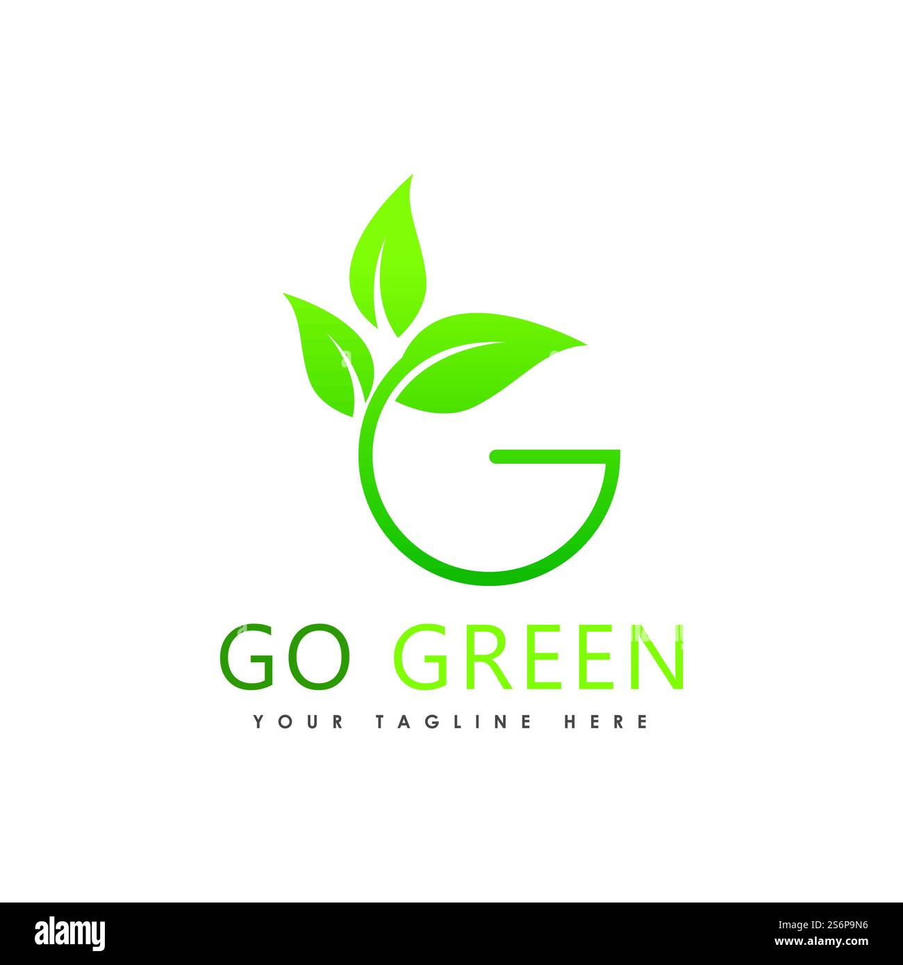 Go Green Eco Tree Leaf Logo Template design Stock Vector Image & Art ...