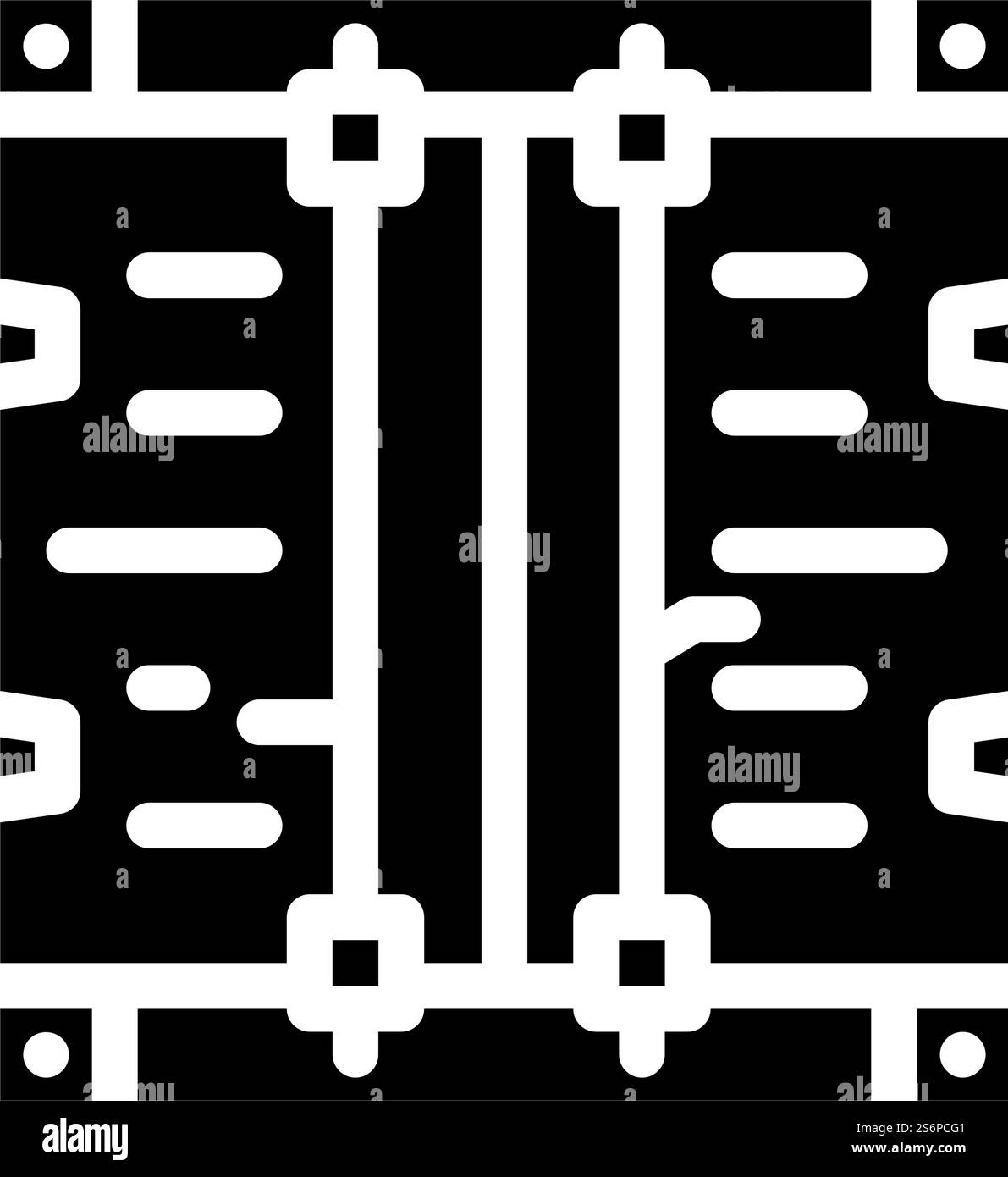 container for delivery glyph icon vector. container for delivery sign ...