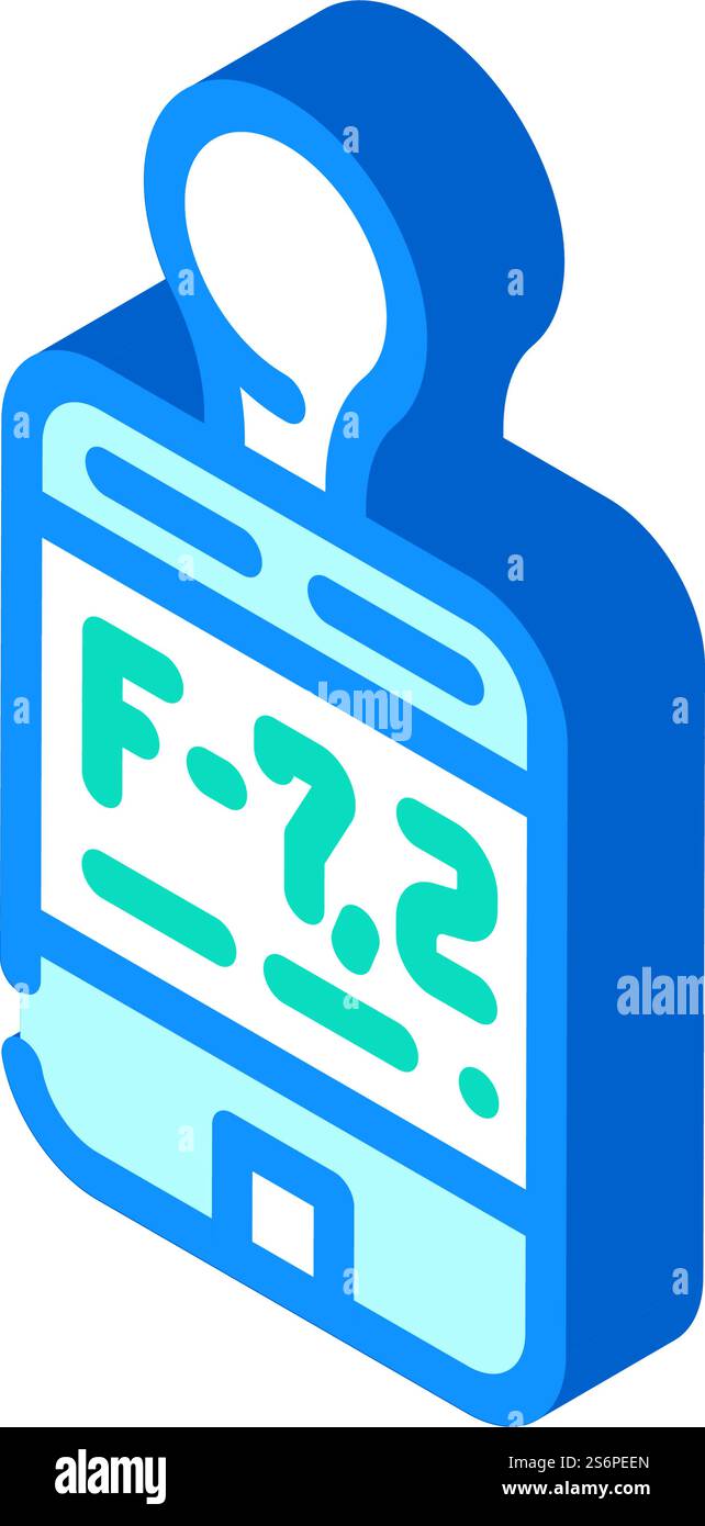 flash mate light meter isometric icon vector. flash mate light meter ...