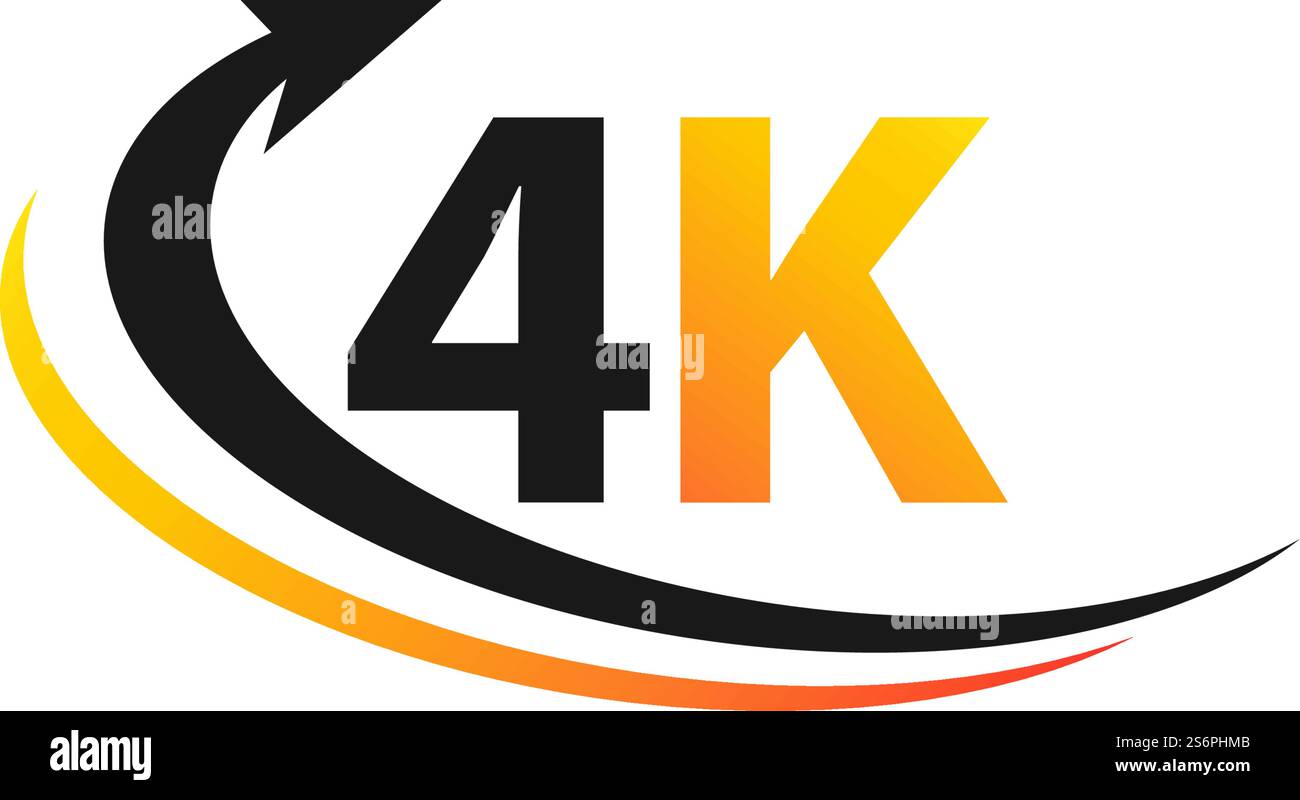 4K Ultra HD vector flat design Stock Vector