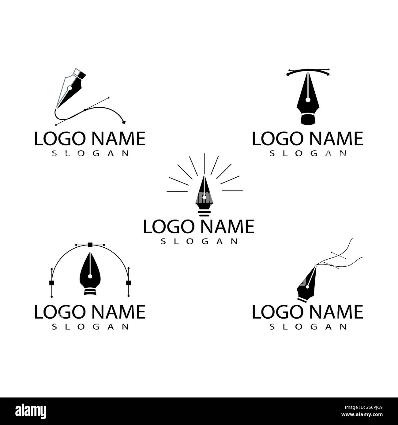 Pentool icon flat design vector Stock Vector