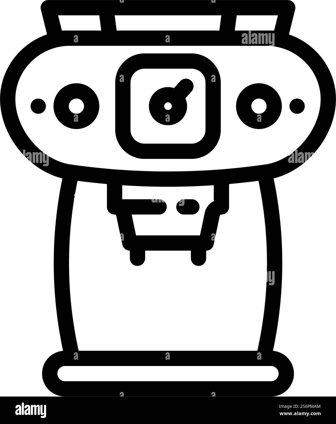 vintage coffee machine line icon vector. vintage coffee machine sign ...