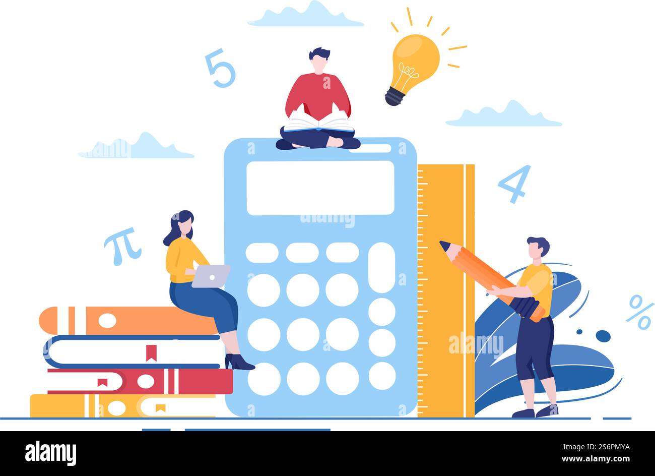 Learning Mathematics of Education and Knowledge Background Cartoon ...