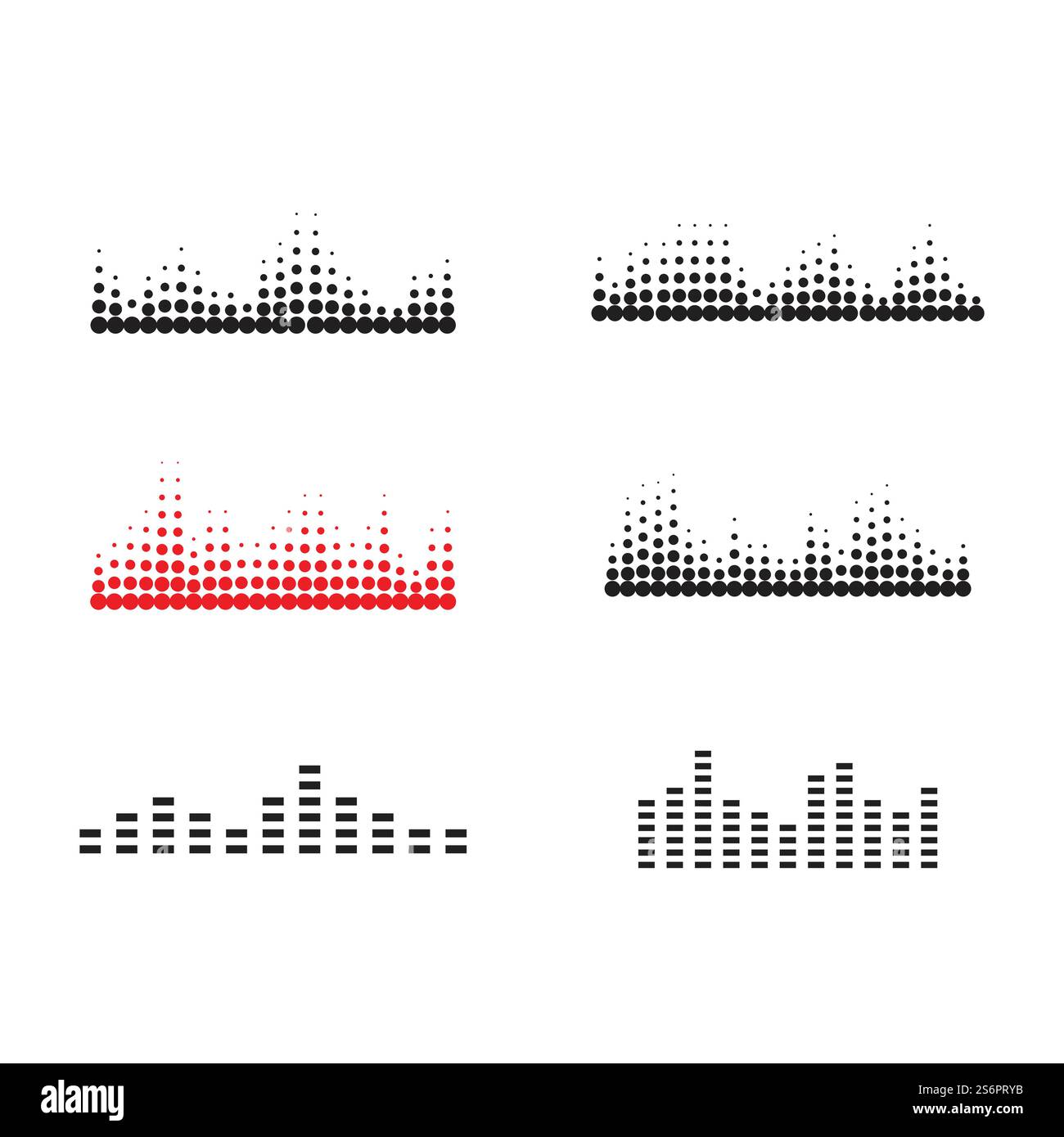 sound wave ilustration logo vector icon template Stock Vector