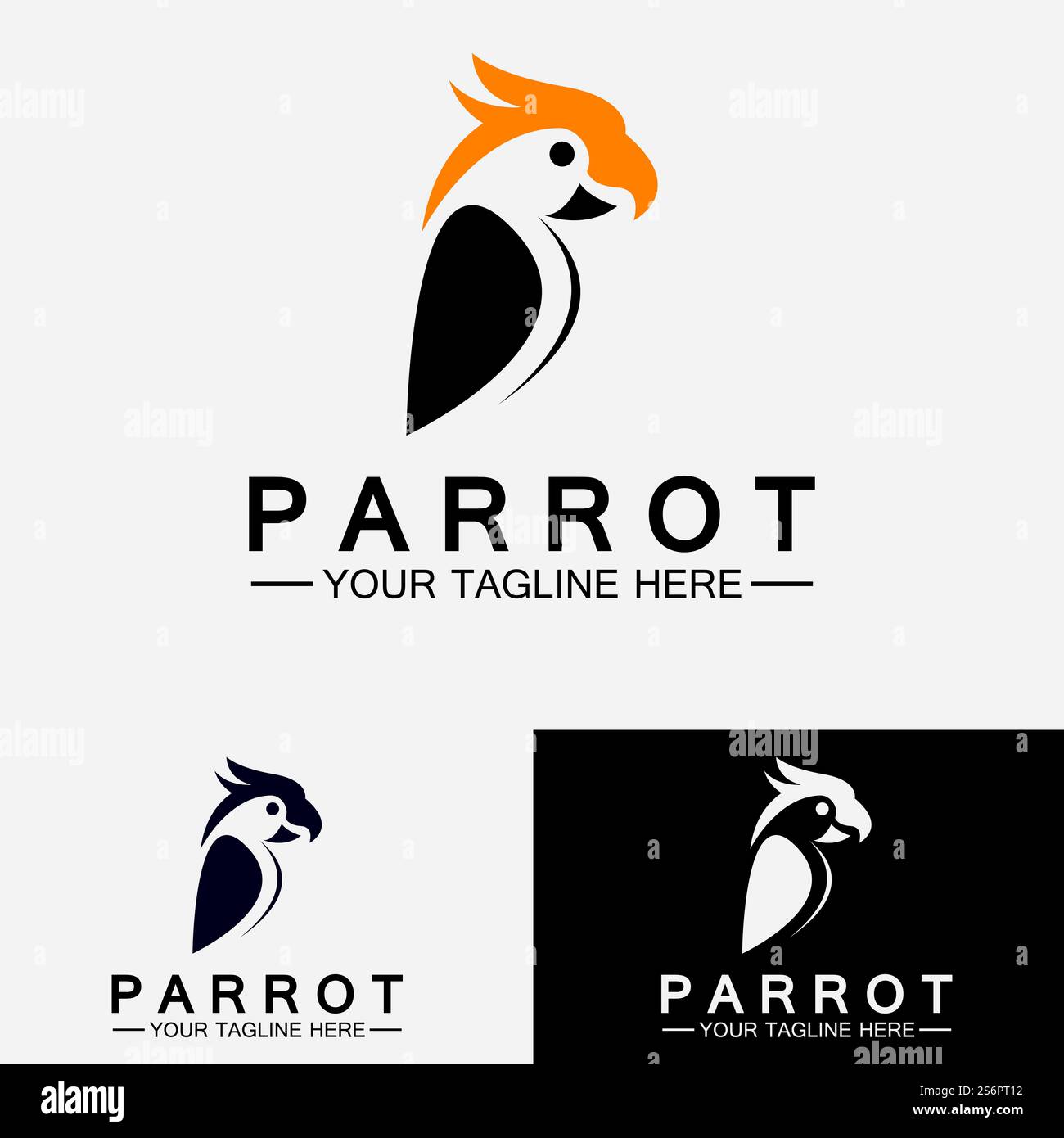 Parrot Logo Design Vector Template Stock Vector Image & Art - Alamy