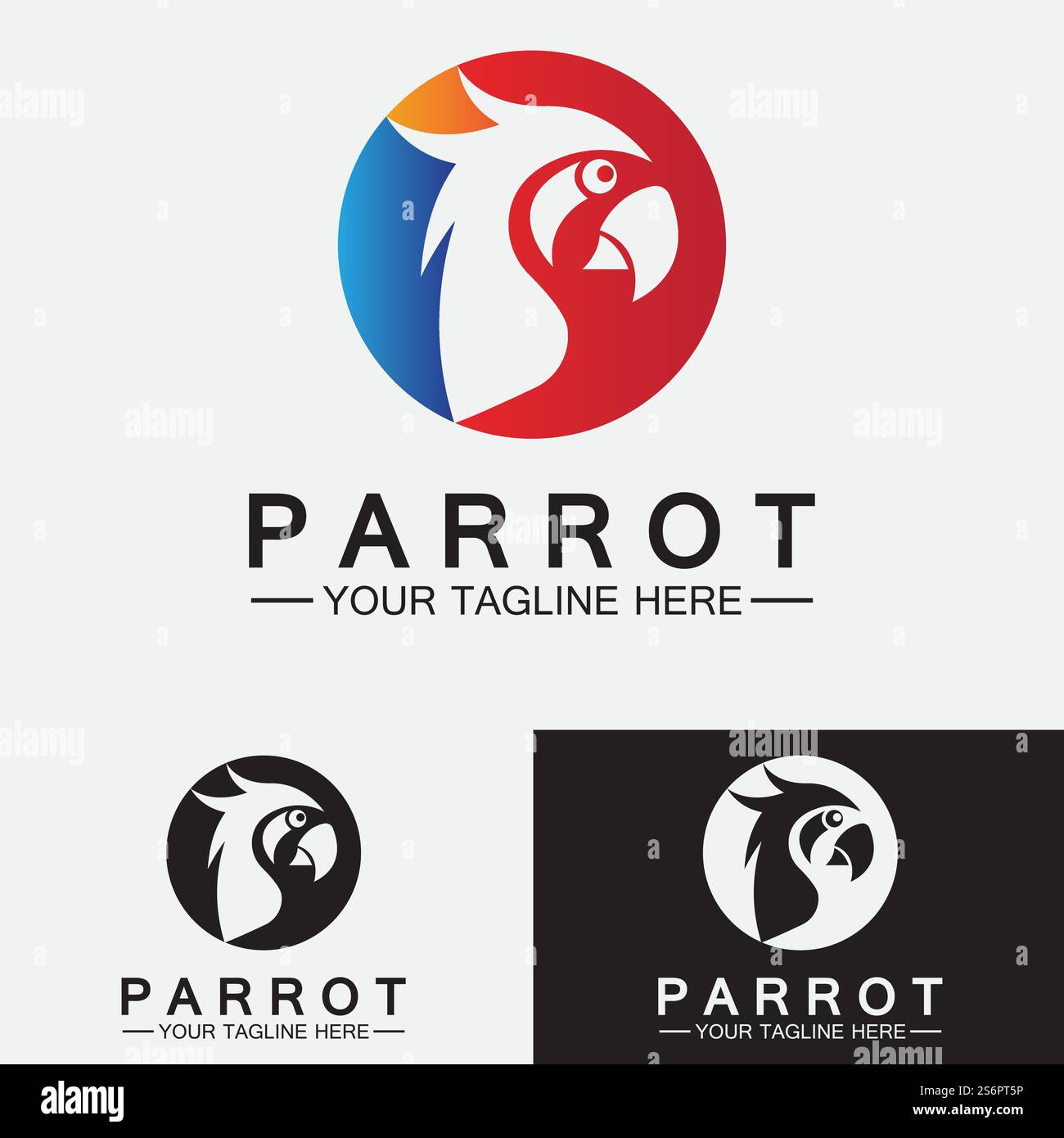 Parrot Logo Design Vector Template Stock Vector Image & Art - Alamy
