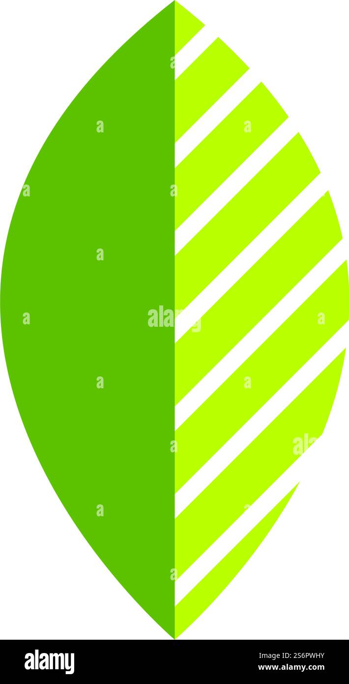 Green leaf illustration nature logo design Stock Vector Image & Art - Alamy