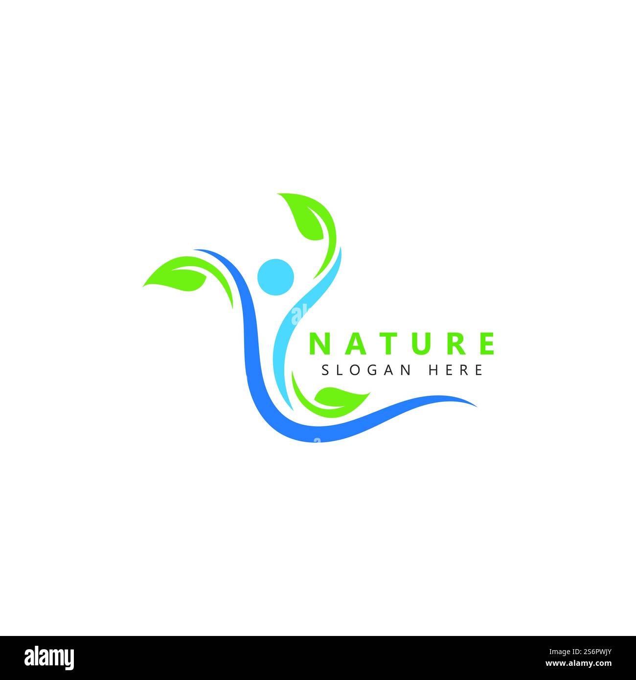 Nature Herbal Medicine Healthy People Wellness Vector Logo Design ...
