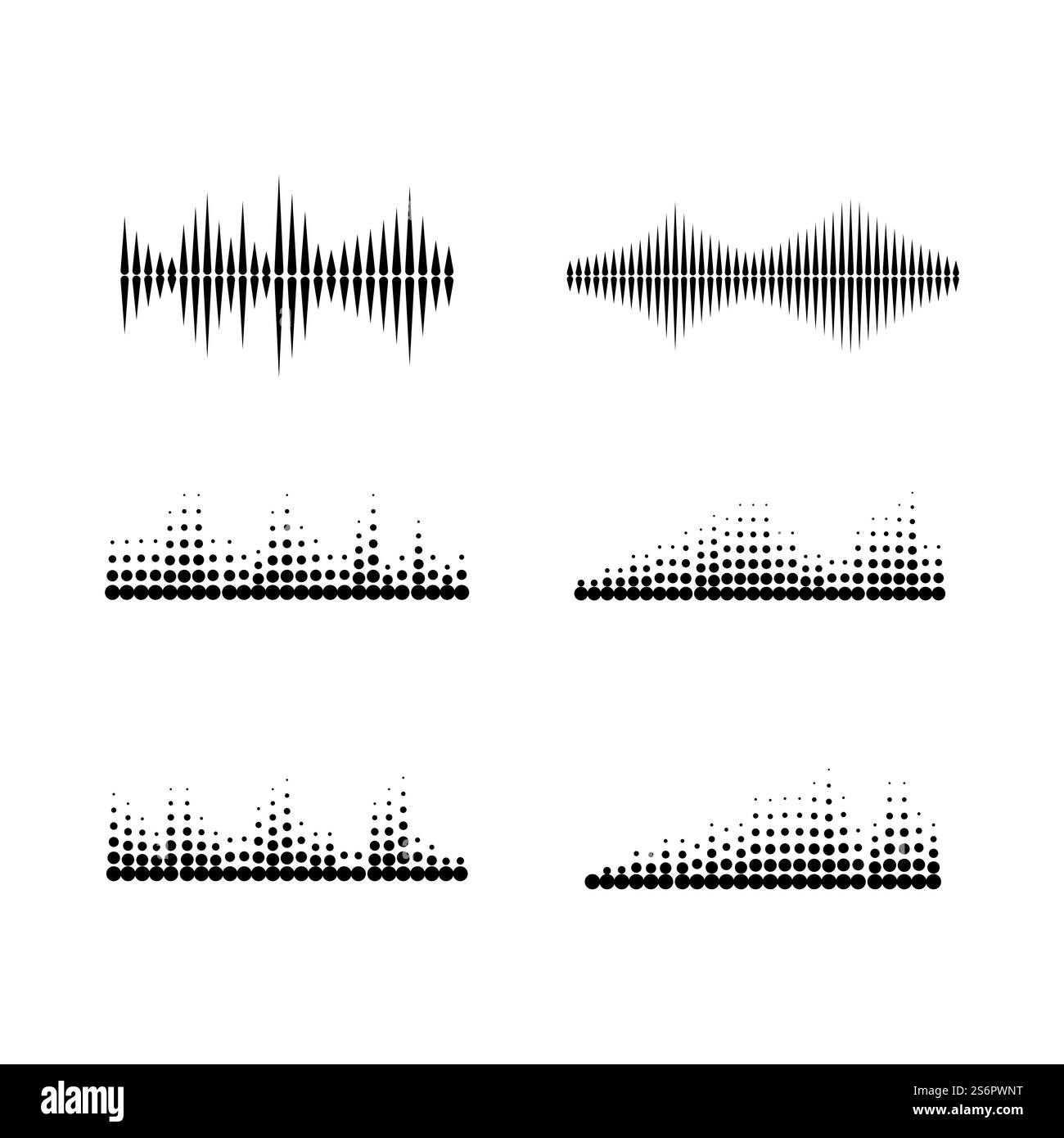 sound wave ilustration logo vector icon template Stock Vector