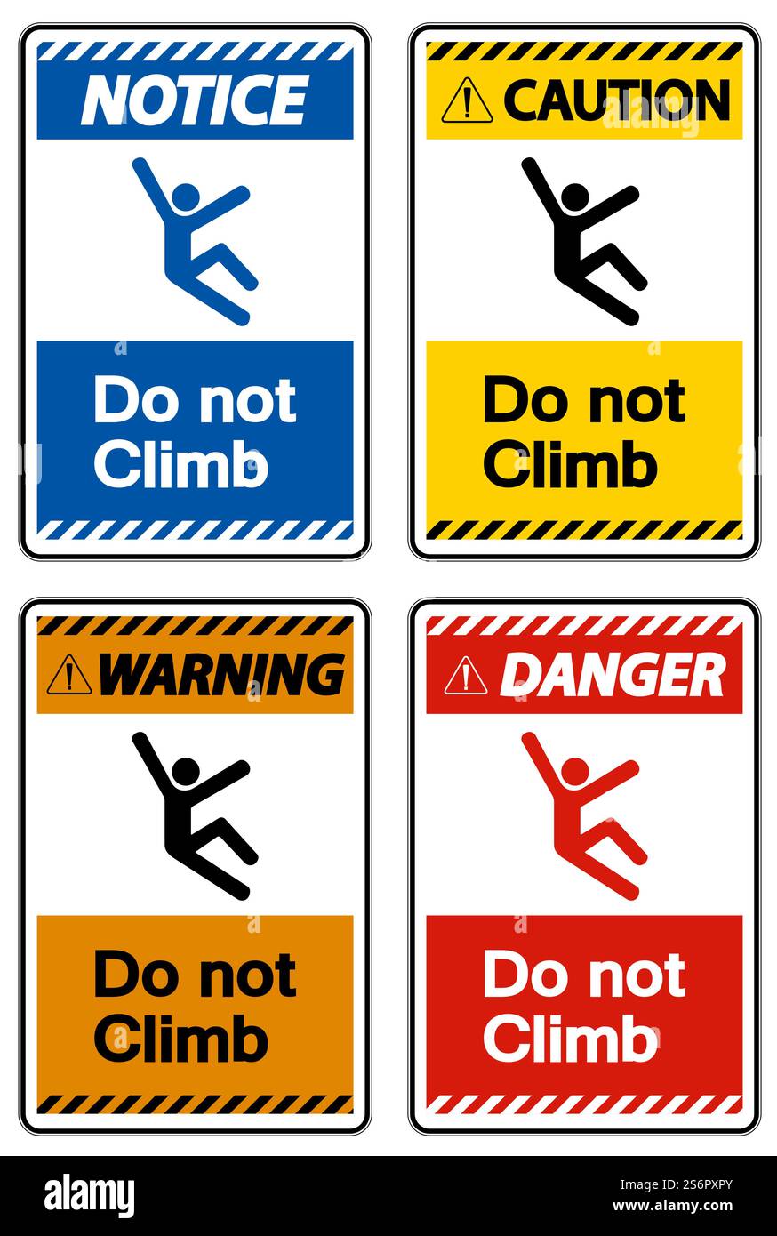 Do Not Climb Symbol Sign on White Background Stock Vector Image & Art ...