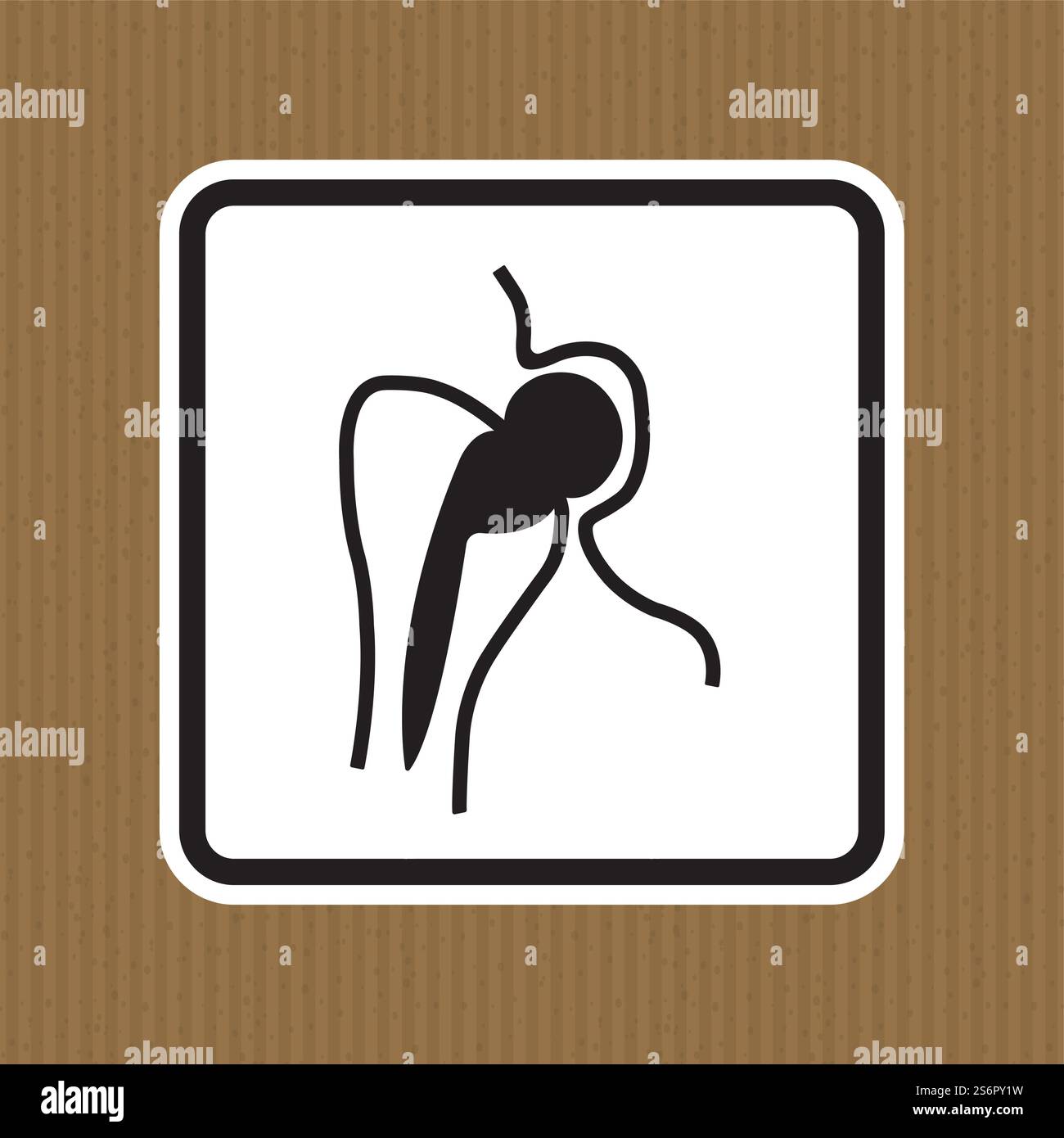 No Access For People With Metallic Implants Stock Vector