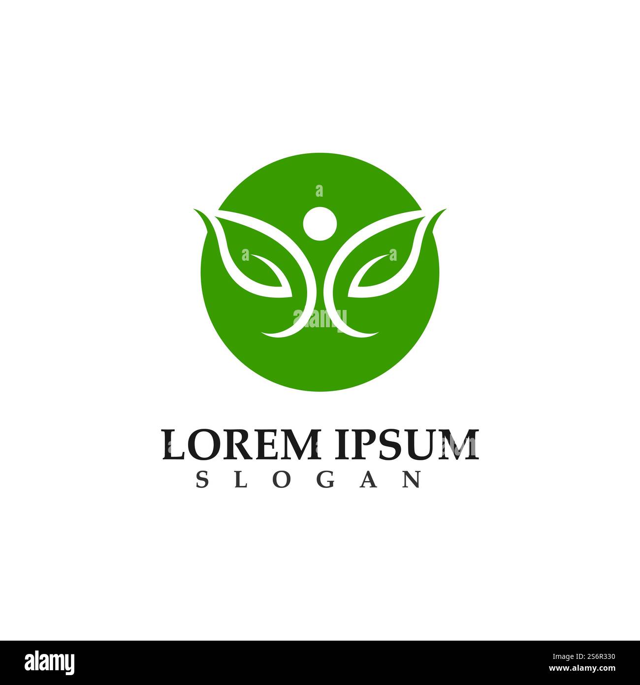 people leaf green nature health logo and symbols Stock Vector Image ...