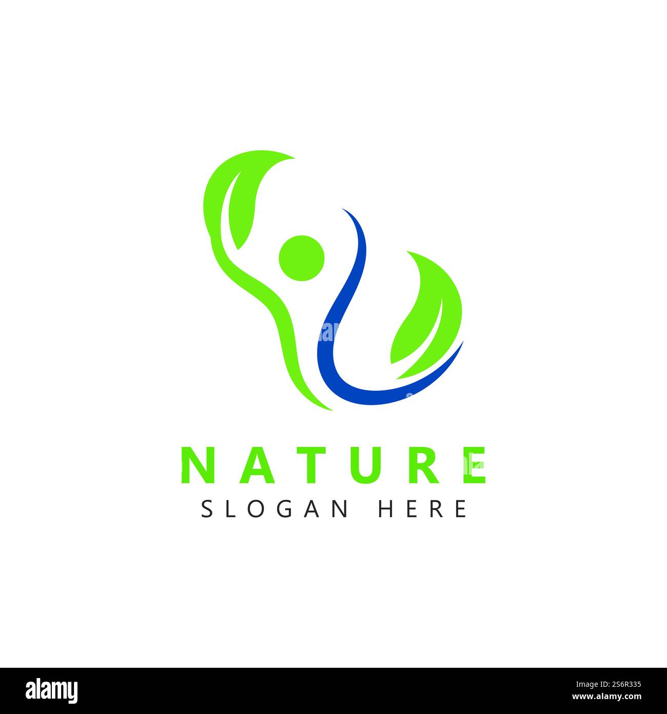 Nature Herbal Medicine Healthy People Wellness Vector Logo Design ...