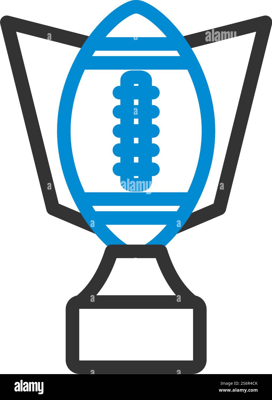 American Football Trophy Cup Icon. Editable Bold Outline With Color ...